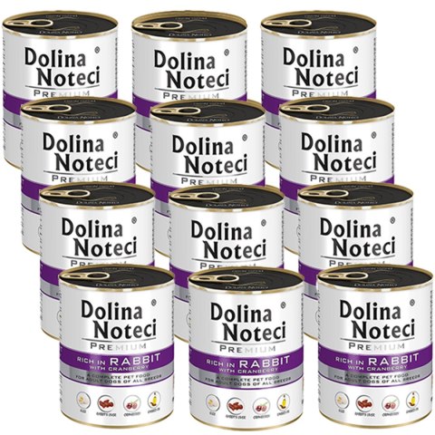 DOLINA NOTECI Premium bogata w królika z żurawiną 12 x 800g DOLINA NOTECI Premium bogata w królika z żurawiną 12 x 800g