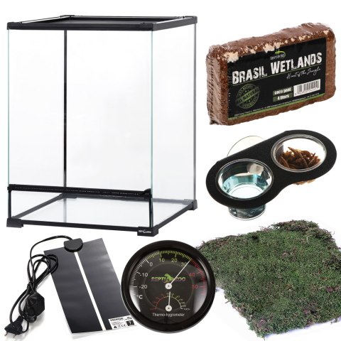 Crested Gecko Set - zestaw dla gekona orzęsionego 30x30x45 Crested Gecko Set - zestaw dla gekona orzęsionego 30x30x45