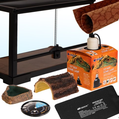 Resun ReptiSet Comfort ONE - zestaw terrarystyczny 50x25x30cm Resun ReptiSet Comfort ONE - zestaw terrarystyczny 50x25x30cm