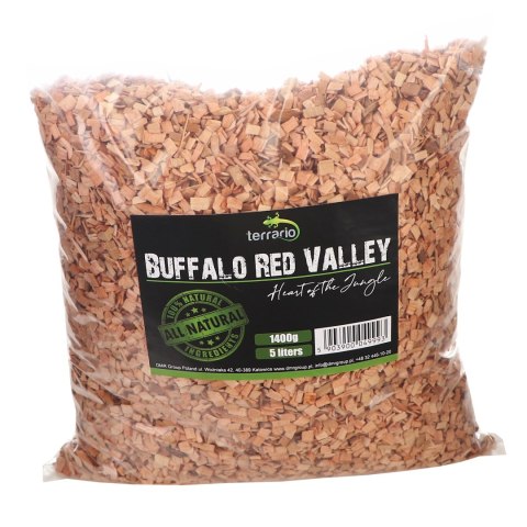 Terrario Buffalo Red Valley 5l - średnie zrębki olcha Terrario Buffalo Red Valley 5l - średnie zrębki olcha