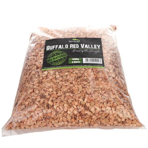 Terrario Buffalo Red Valley 5l - średnie zrębki olcha Terrario Buffalo Red Valley 5l - średnie zrębki olcha