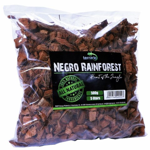 Terrario Negro Rainforest 5l 500g - podłoże zrębki kokosa Terrario Negro Rainforest 5l 500g - podłoże zrębki kokosa