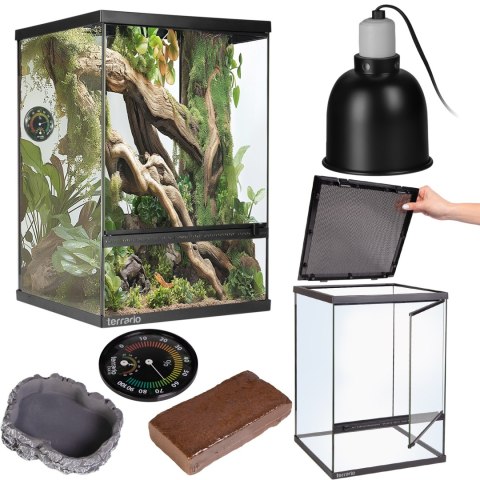 Terrario Oasis Verde 10 - terrarium 30x30x45 z zestawem Terrario Oasis Verde 10 - terrarium 30x30x45 z zestawem