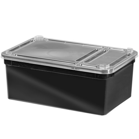 Terrario Reptiland Black 19x12x7,5cm - czarne terrarium faunarium Terrario Reptiland Black 19x12x7,5cm - czarne terrarium faunarium