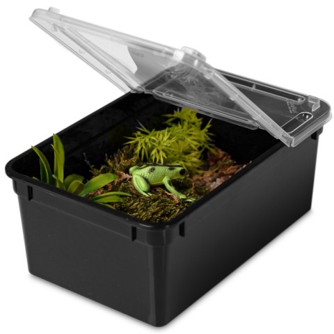 Terrario Reptiland Black 19x12x7,5cm - czarne terrarium faunarium Terrario Reptiland Black 19x12x7,5cm - czarne terrarium faunarium