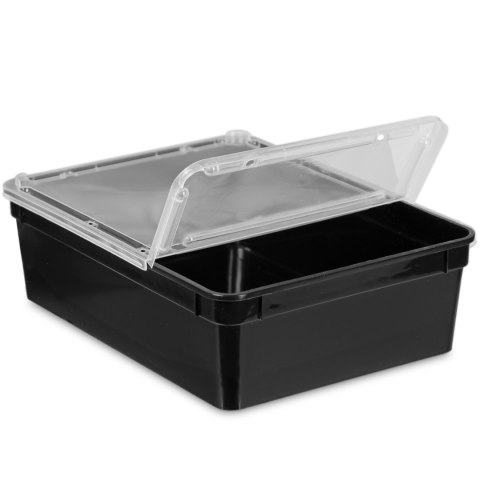Terrario Reptiland Black 25x19x7,5cm - czarne terrarium faunarium Terrario Reptiland Black 25x19x7,5cm - czarne terrarium faunarium