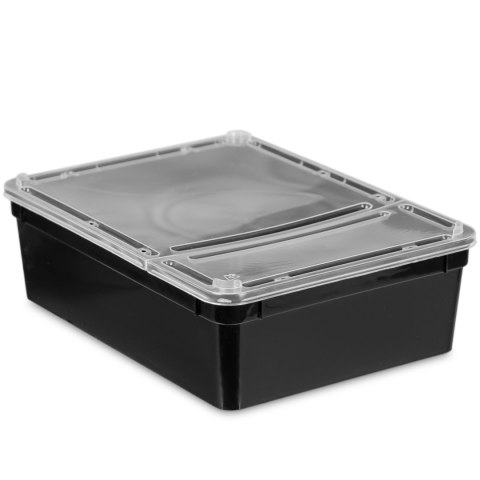 Terrario Reptiland Black 25x19x7,5cm - czarne terrarium faunarium Terrario Reptiland Black 25x19x7,5cm - czarne terrarium faunarium