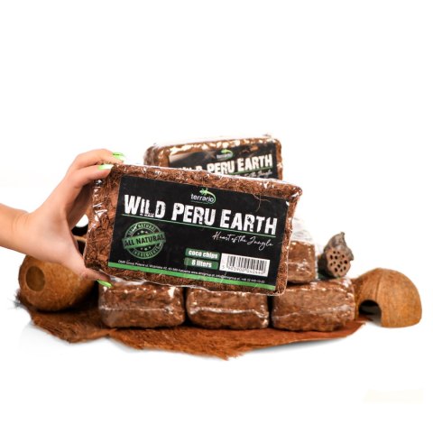 Terrario Wild Peru Earth 7l 650g - podłoże zrębki kokosa Terrario Wild Peru Earth 7l 650g - podłoże zrębki kokosa