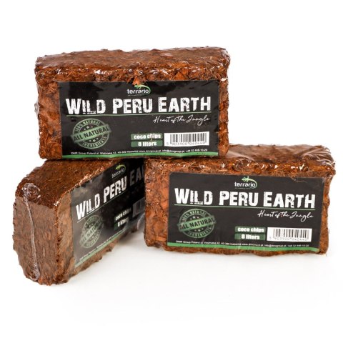 Terrario Wild Peru Earth 7l 650g - podłoże zrębki kokosa Terrario Wild Peru Earth 7l 650g - podłoże zrębki kokosa
