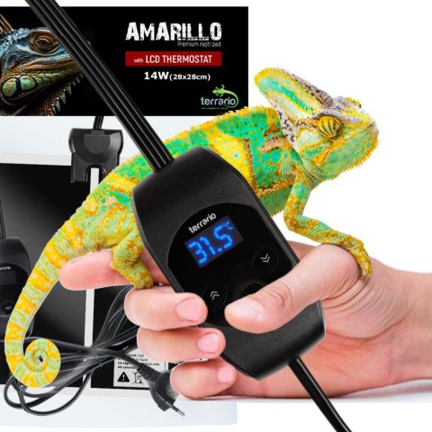 Terrario Amarillo 14W - mata grzewcza z termostatem LCD Terrario Amarillo 14W - mata grzewcza z termostatem LCD