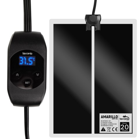 Terrario Amarillo 20W - mata grzewcza z termostatem LCD Terrario Amarillo 20W - mata grzewcza z termostatem LCD