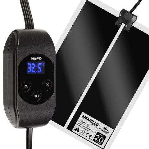 Terrario Amarillo 20W - mata grzewcza z termostatem LCD Terrario Amarillo 20W - mata grzewcza z termostatem LCD
