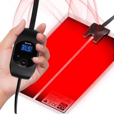 Terrario Amarillo 20W - mata grzewcza z termostatem LCD Terrario Amarillo 20W - mata grzewcza z termostatem LCD