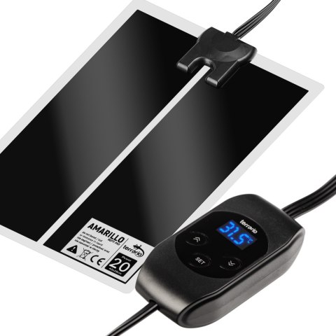 Terrario Amarillo 20W - mata grzewcza z termostatem LCD Terrario Amarillo 20W - mata grzewcza z termostatem LCD