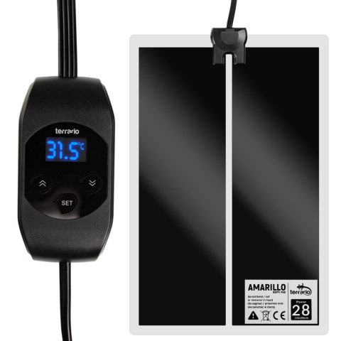 Terrario Amarillo 28W - mata grzewcza z termostatem LCD Terrario Amarillo 28W - mata grzewcza z termostatem LCD