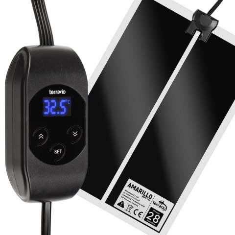 Terrario Amarillo 28W - mata grzewcza z termostatem LCD Terrario Amarillo 28W - mata grzewcza z termostatem LCD