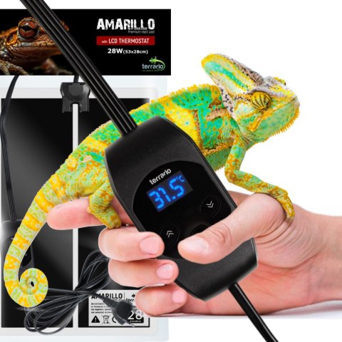 Terrario Amarillo 28W - mata grzewcza z termostatem LCD Terrario Amarillo 28W - mata grzewcza z termostatem LCD
