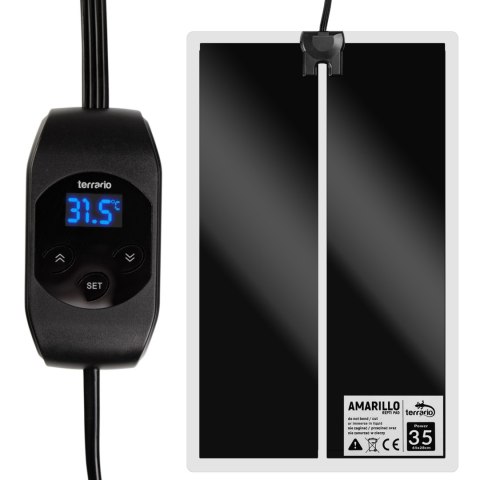 Terrario Amarillo 35W - mata grzewcza z termostatem LCD Terrario Amarillo 35W - mata grzewcza z termostatem LCD