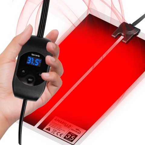 Terrario Amarillo 35W - mata grzewcza z termostatem LCD Terrario Amarillo 35W - mata grzewcza z termostatem LCD