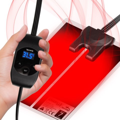 Terrario Amarillo 7W - mata grzewcza z termostatem LCD Terrario Amarillo 7W - mata grzewcza z termostatem LCD