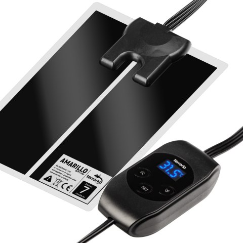 Terrario Amarillo 7W - mata grzewcza z termostatem LCD Terrario Amarillo 7W - mata grzewcza z termostatem LCD