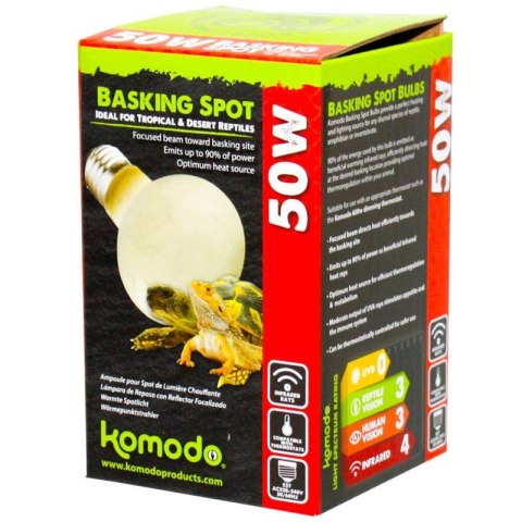 Komodo Basking Spot 50W - żarówka grzewcza 3w1 Komodo Basking Spot 50W - żarówka grzewcza 3w1