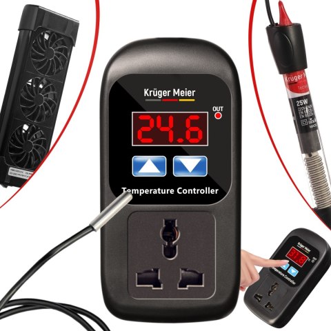 Kruger Meier Carbonne - termostat elektroniczny Kruger Meier Carbonne - termostat elektroniczny