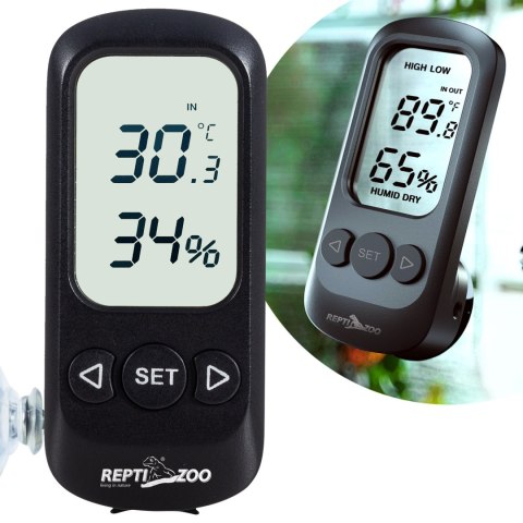 Repti-Zoo Digital Alarm Thermometer Hygrometer - termometr i higrometr LCD Repti-Zoo Digital Alarm Thermometer Hygrometer - termometr i higrometr LCD