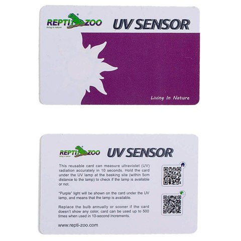 Repti-Zoo Karta do pomiaru promieniowania UV Repti-Zoo Karta do pomiaru promieniowania UV