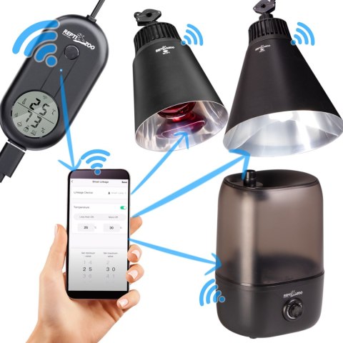 Repti-Zoo Smart Wi-Fi Deep Lamp - lampa na żarówki grzewcze Wi-Fi Repti-Zoo Smart Wi-Fi Deep Lamp - lampa na żarówki grzewcze Wi-Fi