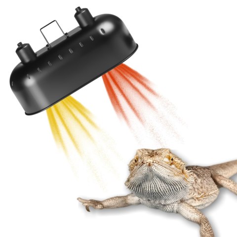 Resun Reptile Black Lamp BIG DUO - lampa podwójna do terrarium Resun Reptile Black Lamp BIG DUO - lampa podwójna do terrarium