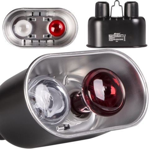Resun Reptile Black Lamp DUO Mini - lampa podwójna do terrarium Resun Reptile Black Lamp DUO Mini - lampa podwójna do terrarium