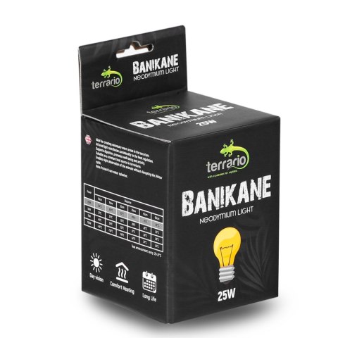 Terrario Banikane Neodymium Light - żarówka grzewcza neodymowa 25W Terrario Banikane Neodymium Light - żarówka grzewcza neodymowa 25W