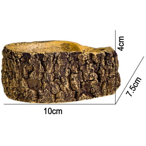 Terrario Bark Bowl - Miska do Terrarium 10x7,5x4 cm Terrario Bark Bowl - Miska do Terrarium 10x7,5x4 cm