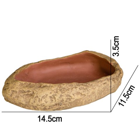 Terrario Rock Oasis M - Miska do Terrarium 14,5x11,5x3,5 cm Terrario Rock Oasis M - Miska do Terrarium 14,5x11,5x3,5 cm
