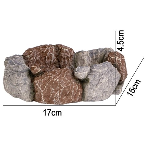 Terrario Stone Circle Bowl L - Miska do Terrarium 17x15x4,5 cm Terrario Stone Circle Bowl L - Miska do Terrarium 17x15x4,5 cm