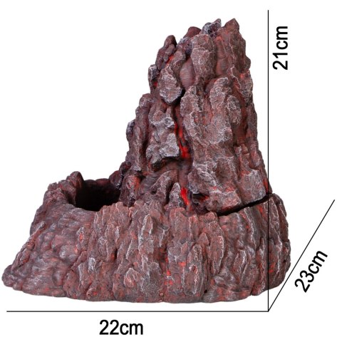 Terrario Volcano Fountain - Fontanna do Terrarium 22x23x21 cm Terrario Volcano Fountain - Fontanna do Terrarium 22x23x21 cm
