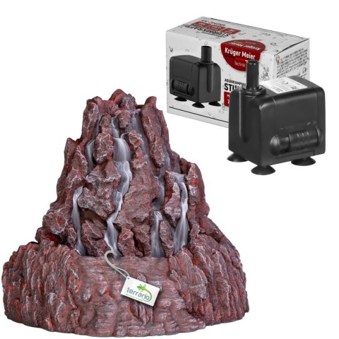 Terrario Volcano Fountain - Fontanna do Terrarium z pompą Terrario Volcano Fountain - Fontanna do Terrarium z pompą