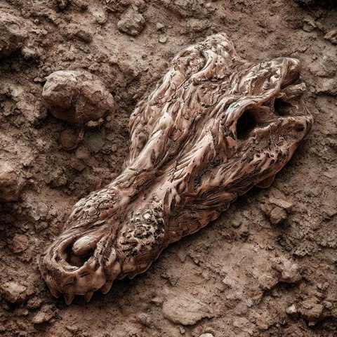 Terrario Crocodile Skull - czaszka krokodyla do terrarium 30x14x9 cm Terrario Crocodile Skull - czaszka krokodyla do terrarium 30x14x9 cm