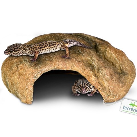 Terrario Gecko Cave M - kryjówka do terrarium 21x17x8 cm Terrario Gecko Cave M - kryjówka do terrarium 21x17x8 cm