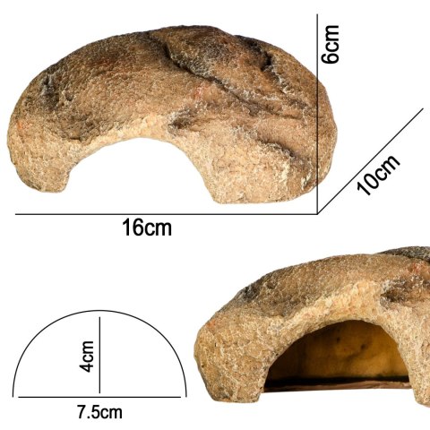 Terrario Gecko Cave S - kryjówka do terrarium 16x10x6cm Terrario Gecko Cave S - kryjówka do terrarium 16x10x6cm