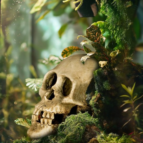 Terrario Human Skull XL - czaszka ludzka do terrarium 15x10x9 cm Terrario Human Skull XL - czaszka ludzka do terrarium 15x10x9 cm