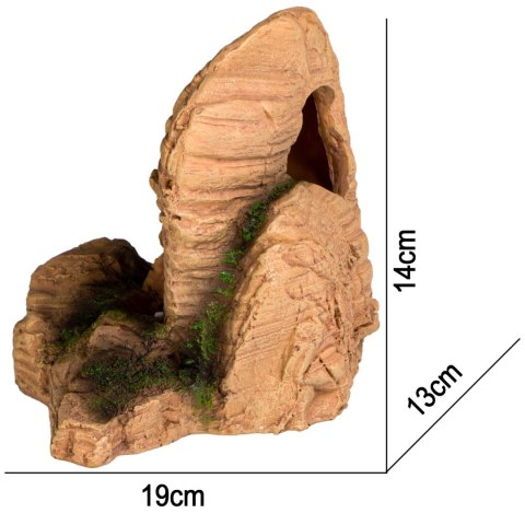 Terrario Mountain Cave - kryjówka do terrarium 19x13x14cm Terrario Mountain Cave - kryjówka do terrarium 19x13x14cm