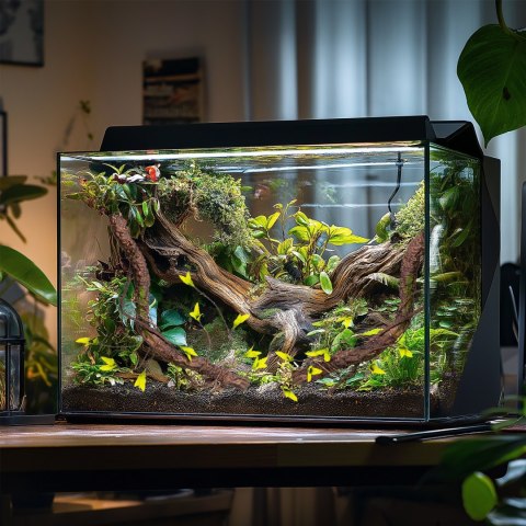 Terrario - Sztuczna Gałąź z Liśćmi do Terrarium - 75 cm Terrario - Sztuczna Gałąź z Liśćmi do Terrarium - 75 cm