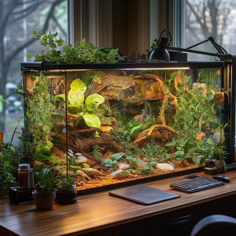 Terrario - Sztuczna Roślina do Terrarium - Bluszcz Zwisający 75 cm Terrario - Sztuczna Roślina do Terrarium - Bluszcz Zwisający 75 cm