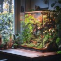 Terrario - Sztuczna Roślina do Terrarium - Bluszcz Zwisający 75 cm