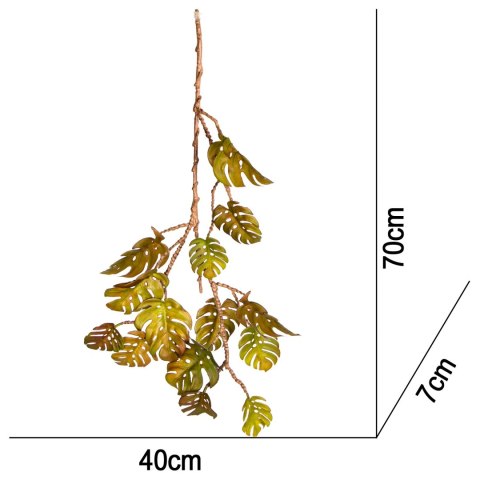 Terrario - Sztuczna Roślina do Terrarium - Wisząca Monstera 70 cm Terrario - Sztuczna Roślina do Terrarium - Wisząca Monstera 70 cm