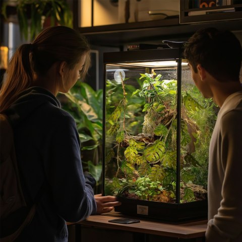 Terrario - Sztuczna Roślina do Terrarium - Wisząca Monstera 70 cm Terrario - Sztuczna Roślina do Terrarium - Wisząca Monstera 70 cm