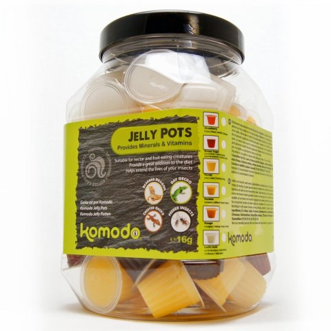 Komodo Jelly Pot Mixed Flavours Jar - miks pokarmów w żelu 60szt. Komodo Jelly Pot Mixed Flavours Jar - miks pokarmów w żelu 60szt.
