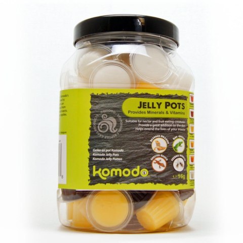Komodo Jelly Pot Mixed Flavours Jar - miks pokarmów w żelu 60szt. Komodo Jelly Pot Mixed Flavours Jar - miks pokarmów w żelu 60szt.